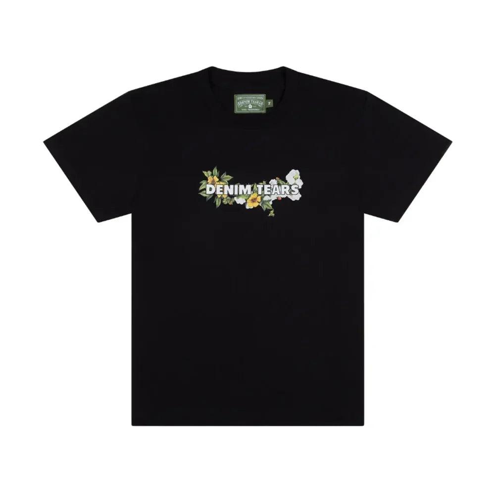 Where to buy Denim Tears Logo Tee Black - AFV Clothes