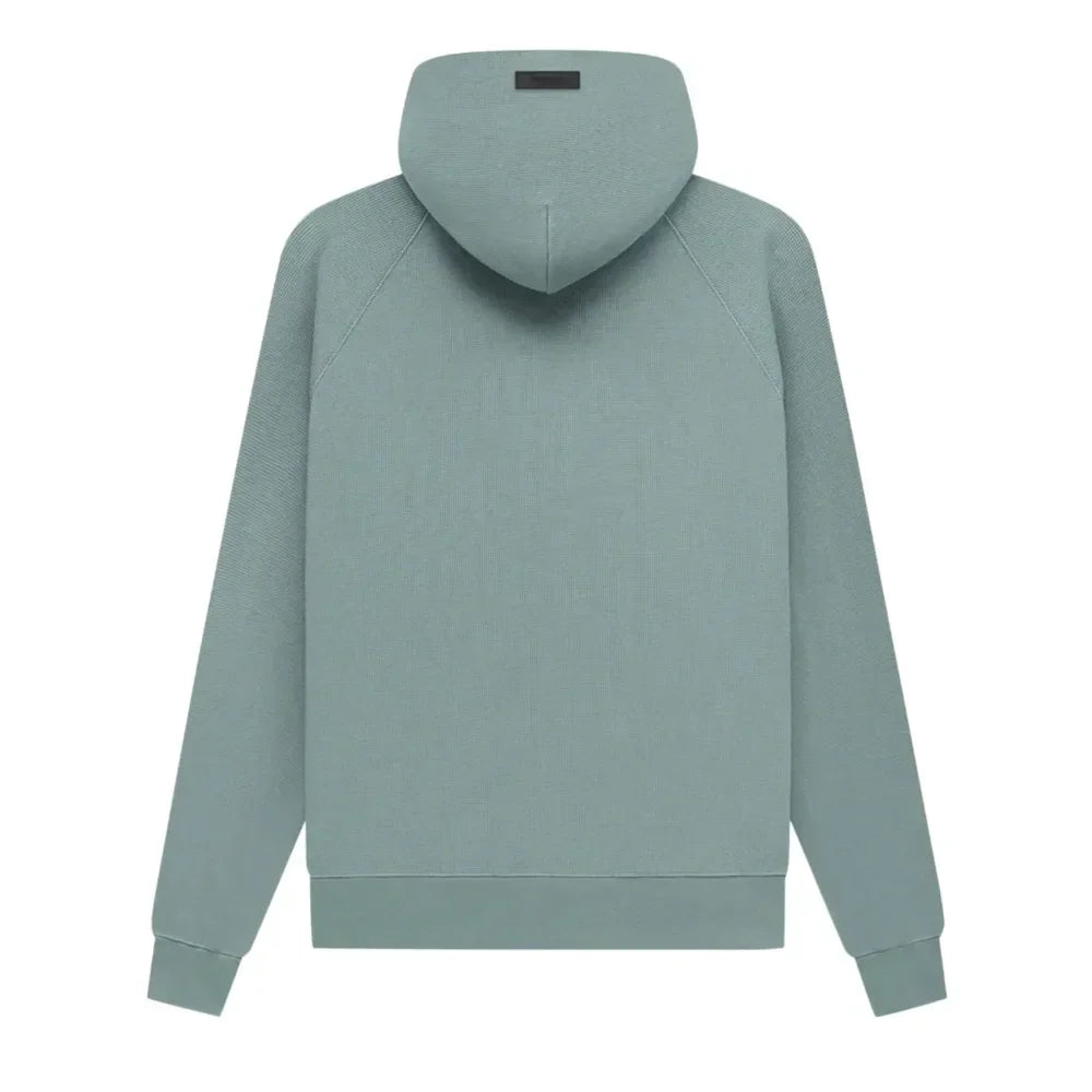 Fear Of God Essentials Waffle Raglan Hoodie Sycamore - AFV Clothes