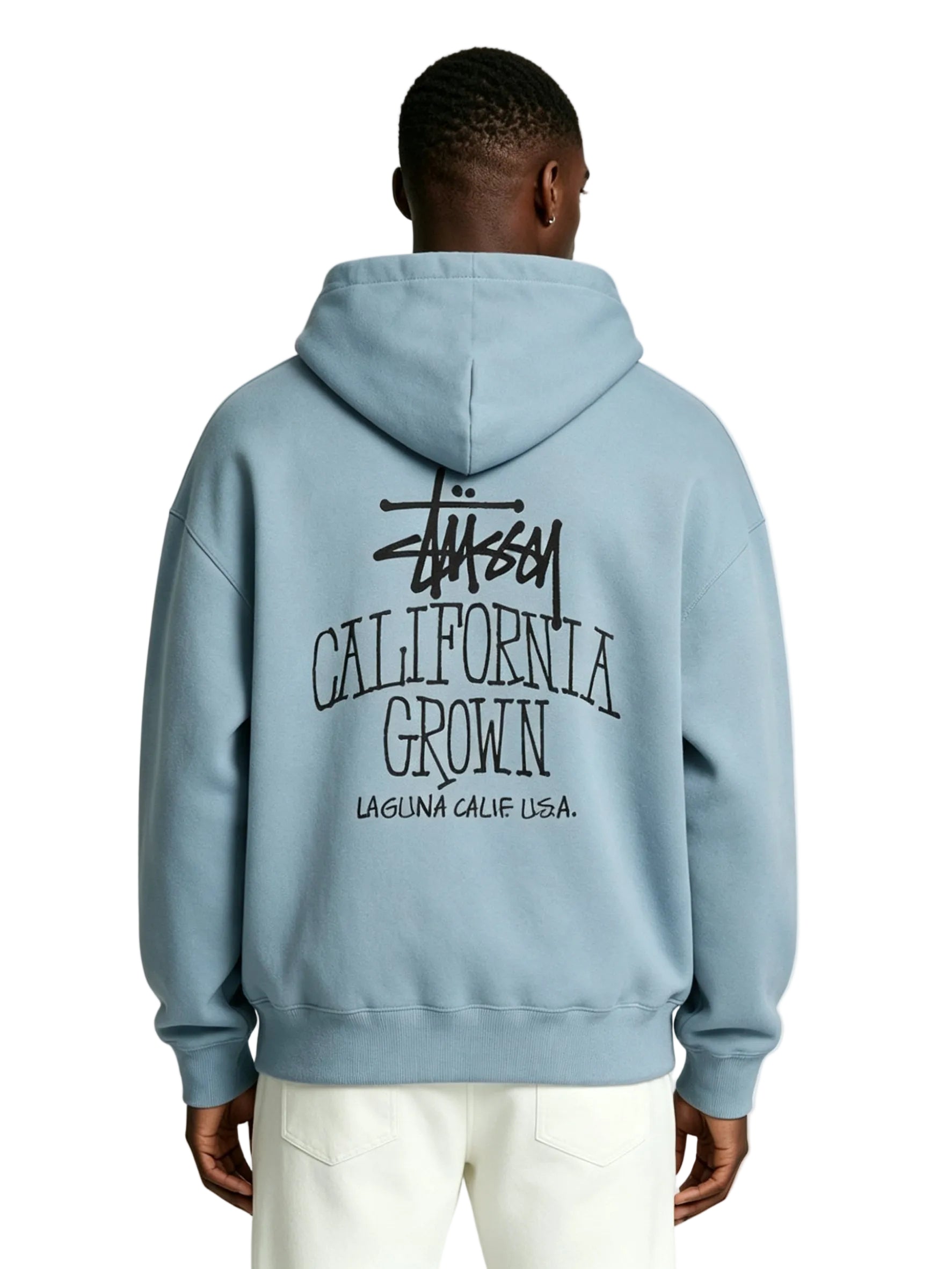 Stussy Cali Grown Zip Hoodie Slate