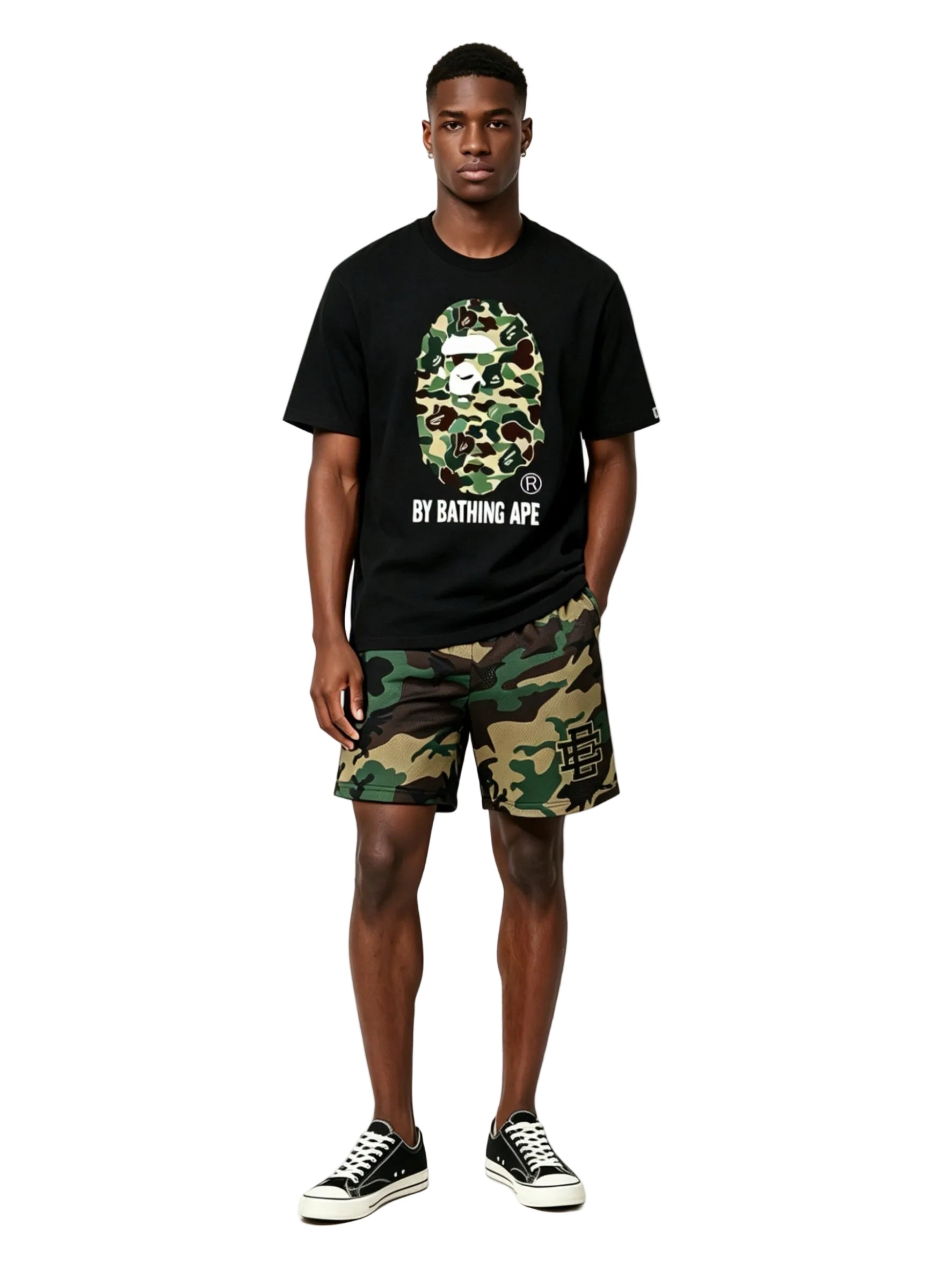 Eric Emanuel EE Basic Core Short Green Black Camo