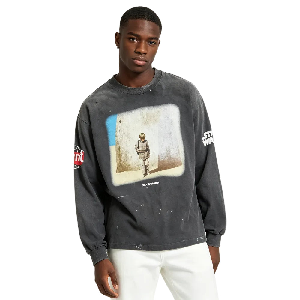 SAINT Mxxxxxx STAR WARS LS TEE /DARTHVADER BLACK