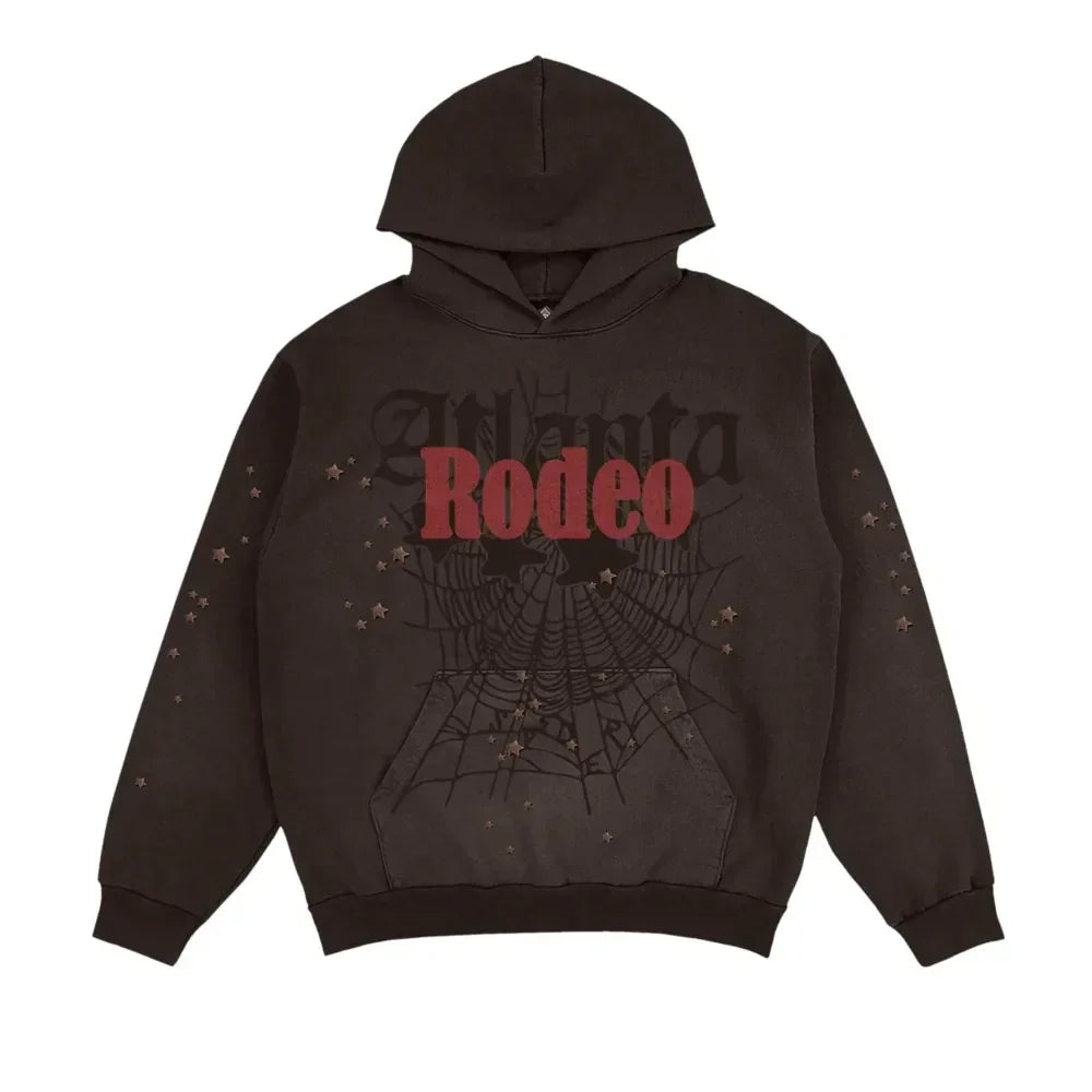 Travis Scott Cactus Jack x Sp5der Days Before Rodeo Hoodie Brown - AFV Clothes