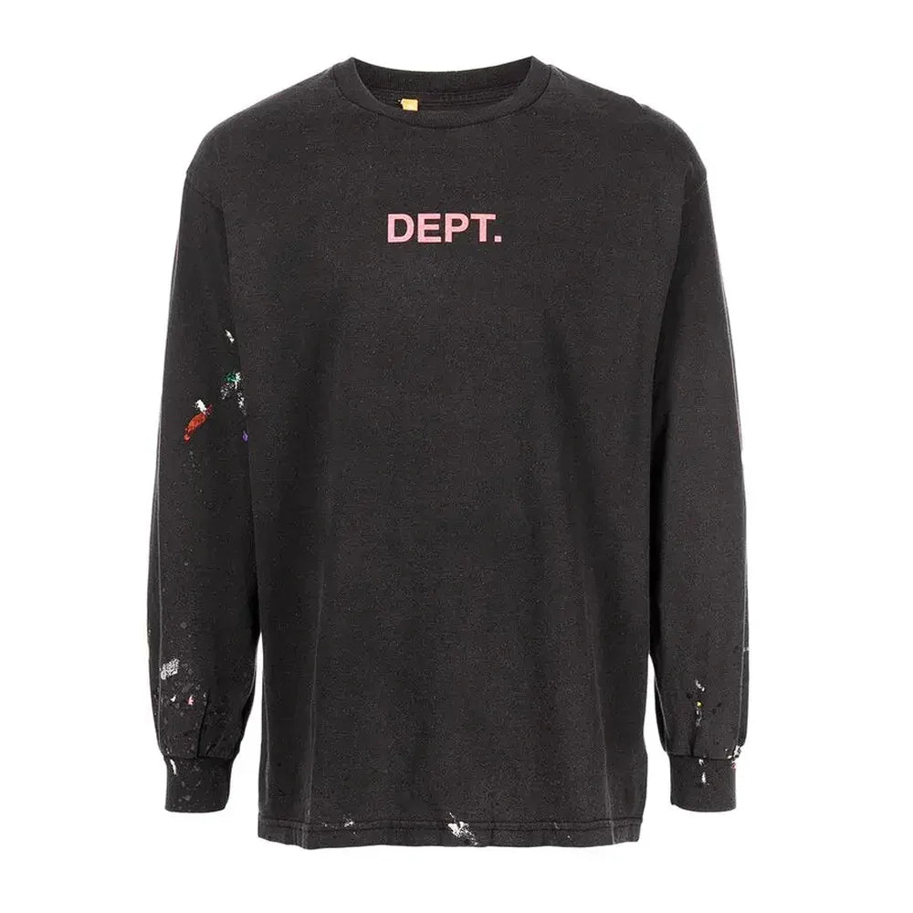 GALLERY DEPT. paint-spatter ong-seeve t-shirt