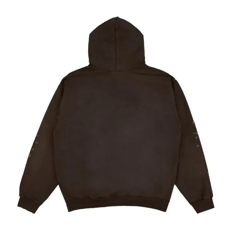 Travis Scott Cactus Jack x Sp5der Days Before Rodeo Hoodie Brown - AFV Clothes