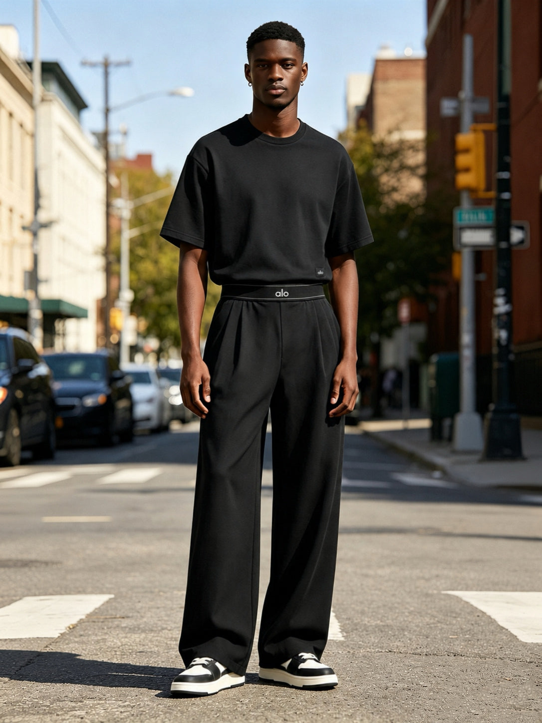 Alo Black Uniform From Tee To Trouser