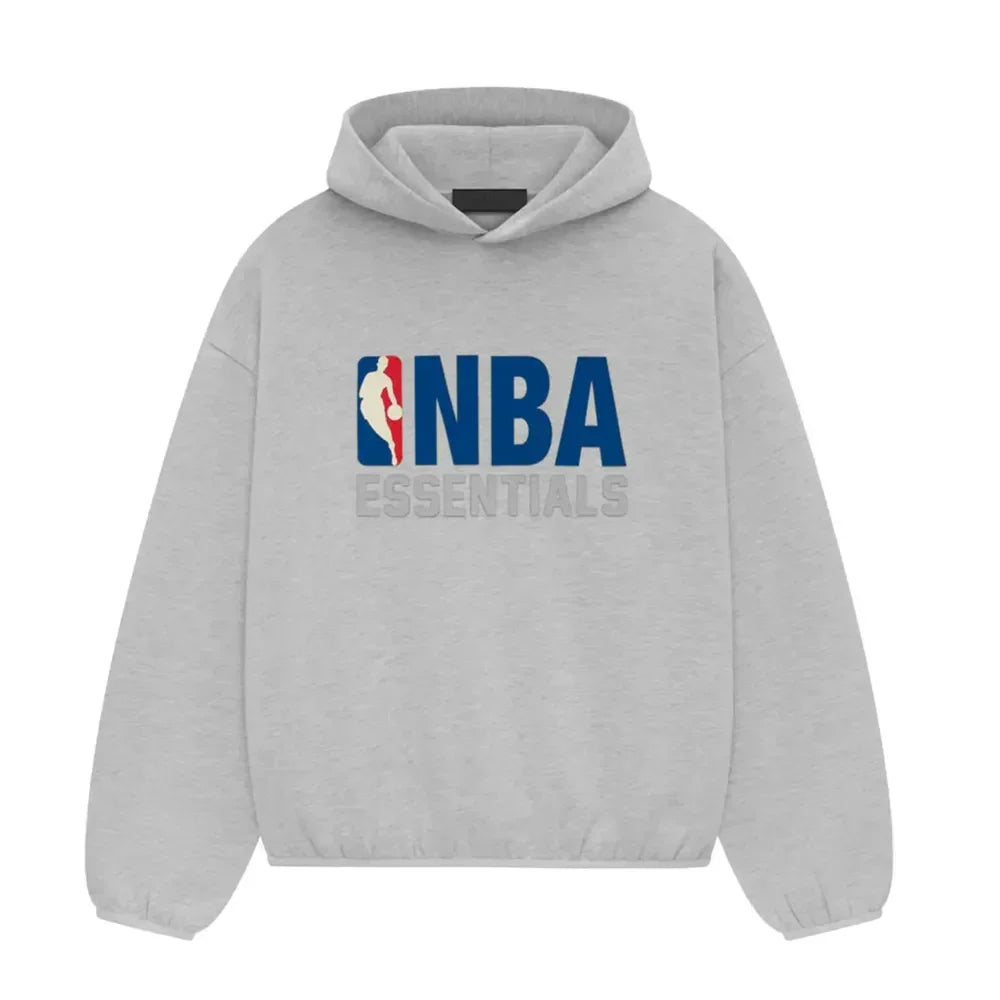 Where to Buy Fear of God Essentials NBA Hoodie Light Heather - AFV Clothes