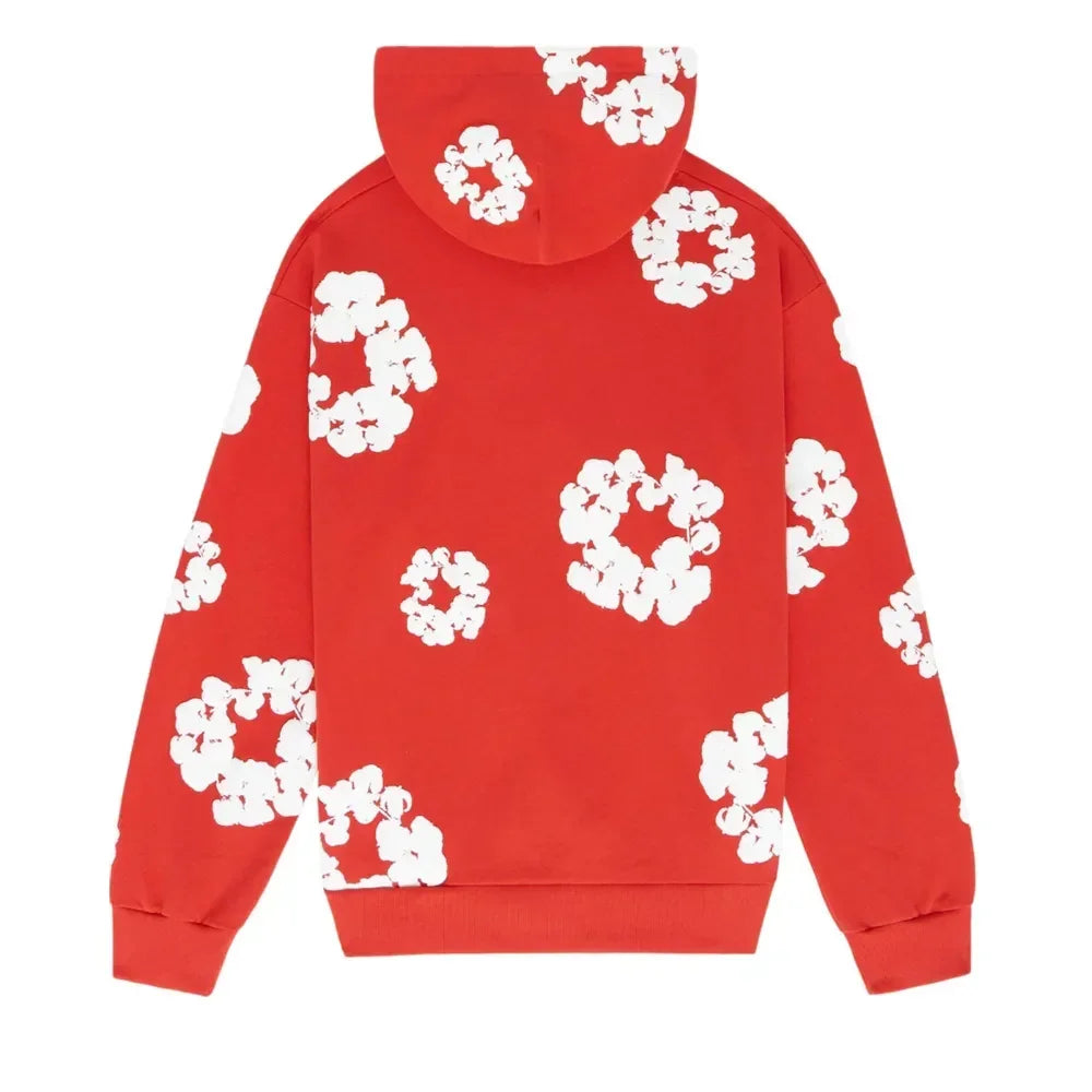 Denim Tears The Cotton Wreath Sweatshirt Red - AFV Clothes