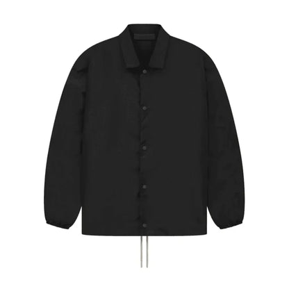 Fear Of God Essentials Coaches Jacket Black - AFV Clothes