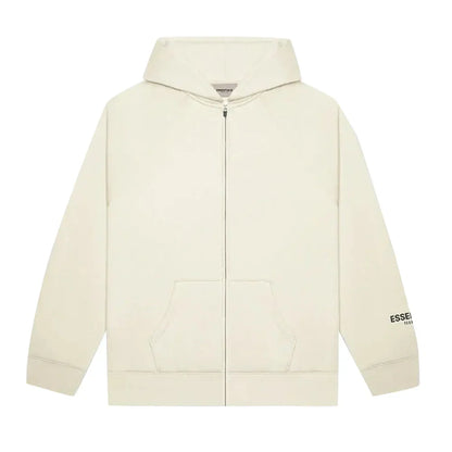 Fear of God Essentials Full Zip Hoodie Cream 