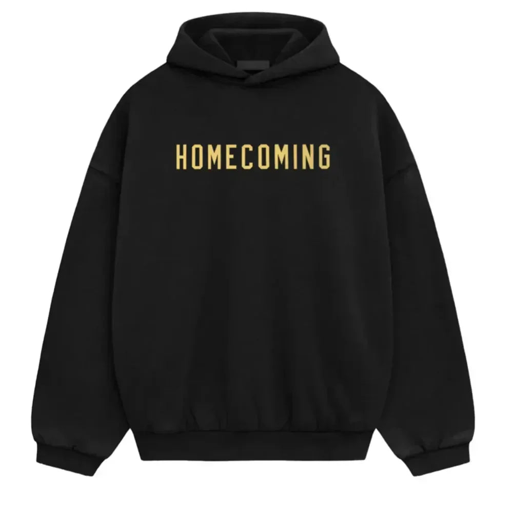 Fear of God Essentials Homecoming Heavy Fleece Hoodie Black - AFV Clothes
