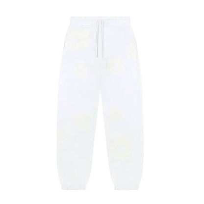 Denim Tears Mono Cotton Wreath Sweatpants White - AFV Clothes
