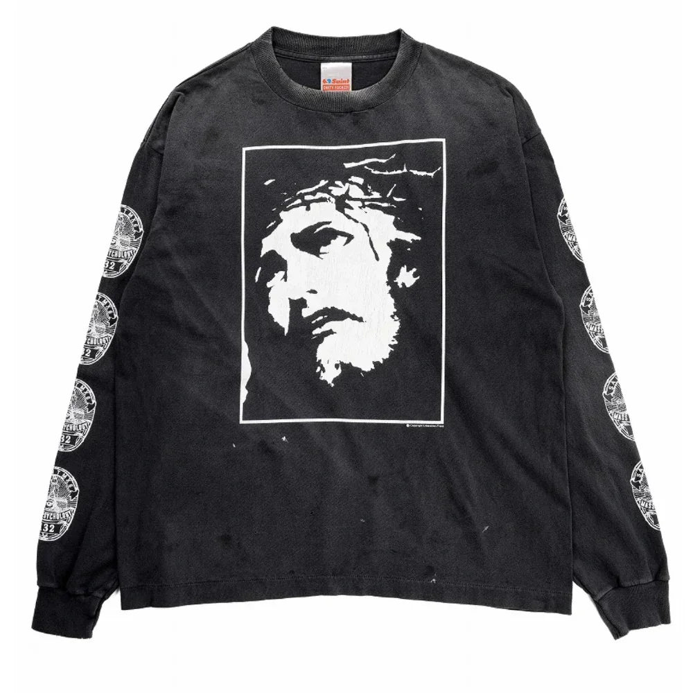 SAINT Mxxxxxx LS TEE / LOVE SAINT BLACK 