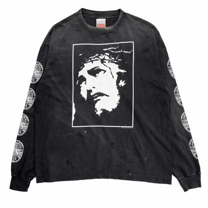 SAINT Mxxxxxx LS TEE / LOVE SAINT BLACK 