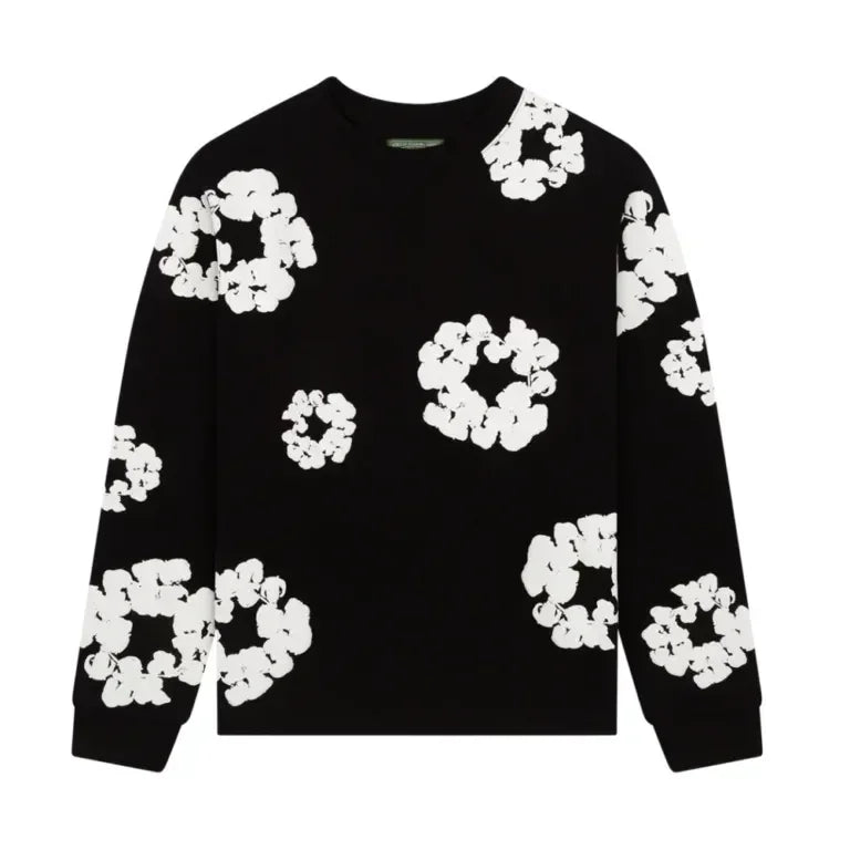 Long Sleeve Cotton Wreath T shirt