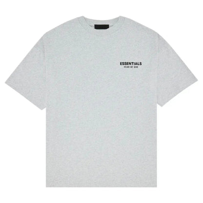 Fear of God Essentials Jersey Crewneck Tee Light Heather Grey