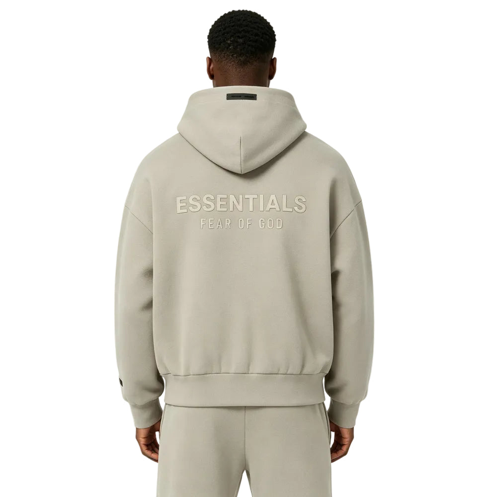 Fear of God Essentials Classic Full Zip Hoodie Timber