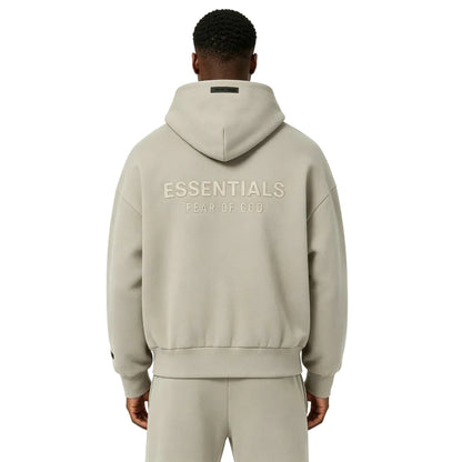 Fear of God Essentials Classic Full Zip Hoodie Timber