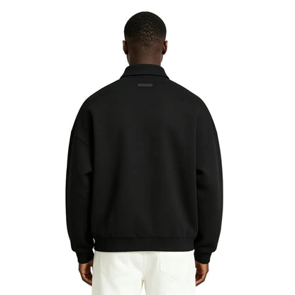 Fear of God Essentials Fleece Polo Black
