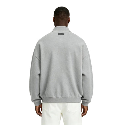 Fear of God Essentials Fleece Polo Dark Heather