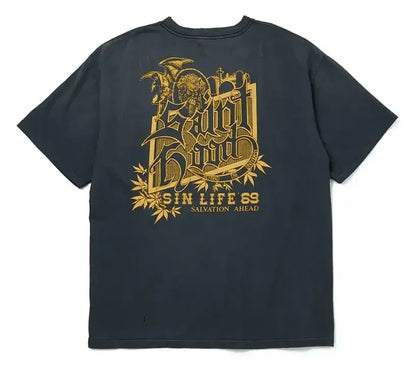 Neighborhood x Saint Michael STHD Pocket T-Shirt Vintage Black - AFV Clothes