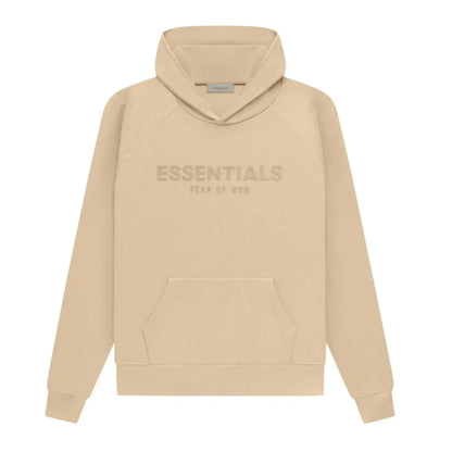 Fear Of God Essentials Waffle Raglan Hoodie Sand - AFV Clothes