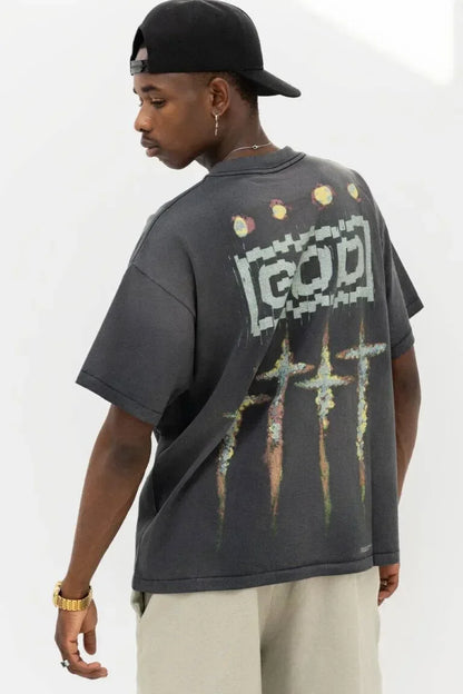 Saint Michael x Forsomeone God T-Shirt - AFV Clothes