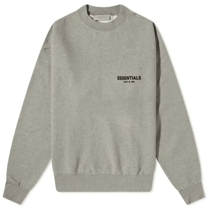 Fear of God Essentials SS22 Core Collection Crewneck Dark Oatmeal - AFV Clothes