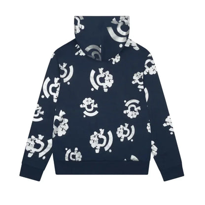 Denim Tears Bstroy Tears Zip Hoodie Blue - AFV Clothes
