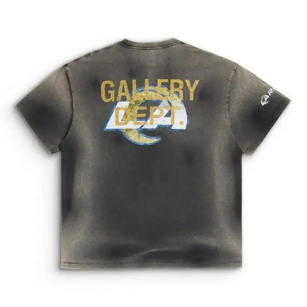 GALLERY DEPT. x LA Rams Sunfaded Tee Black - AFV Clothes