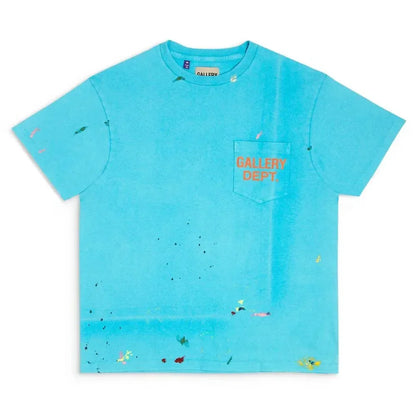 Gallery Dept. Vintage Logo Painted Tee Turquoise - AFV Clothes