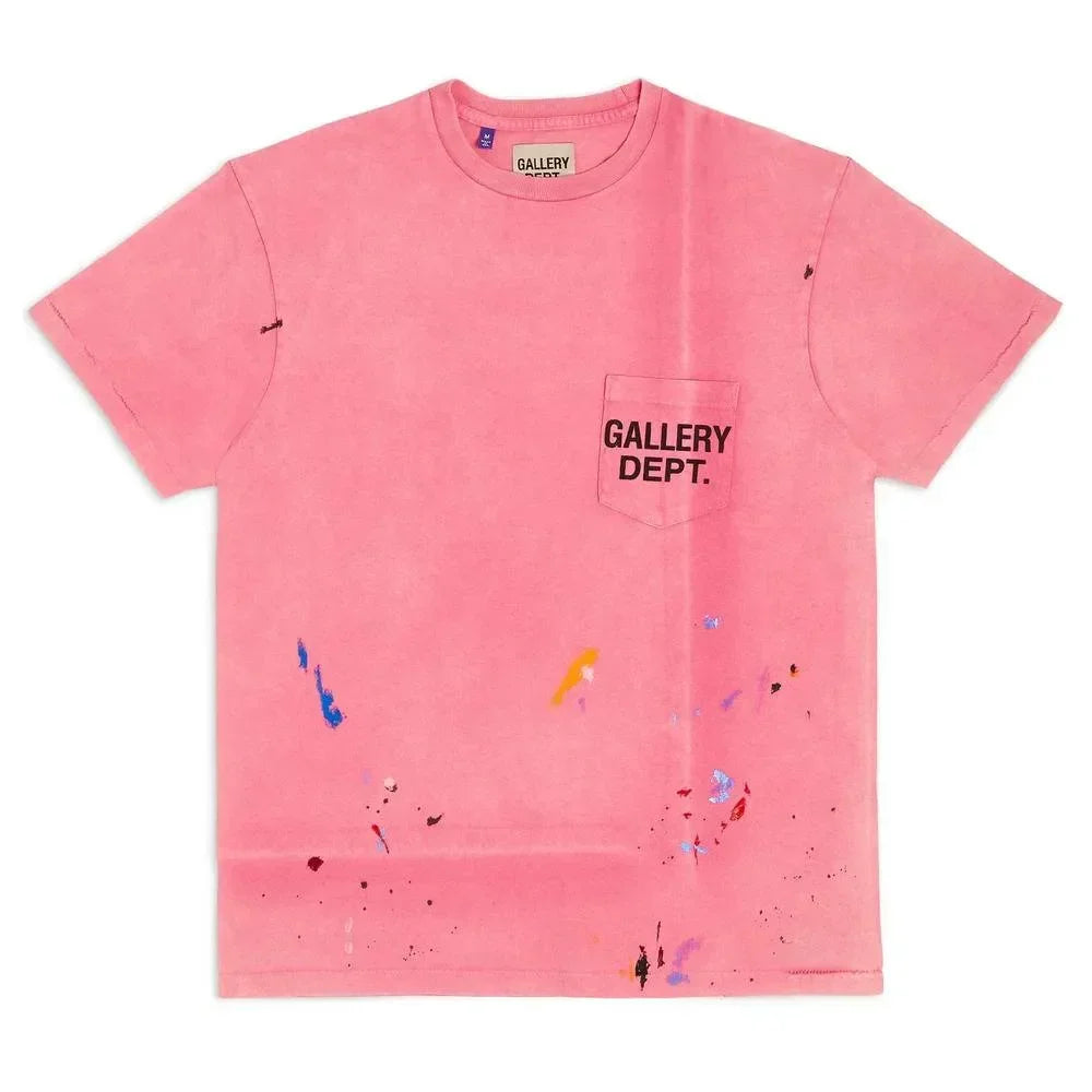 Gallery Dept. Vintage Logo Painted Tee Salmon - AFV Clothes