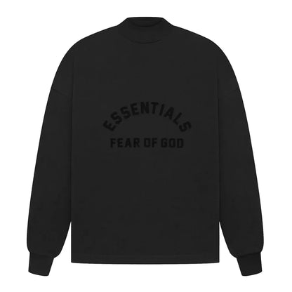 Fear of God Essentials Long Sleeve Tee Jet Black