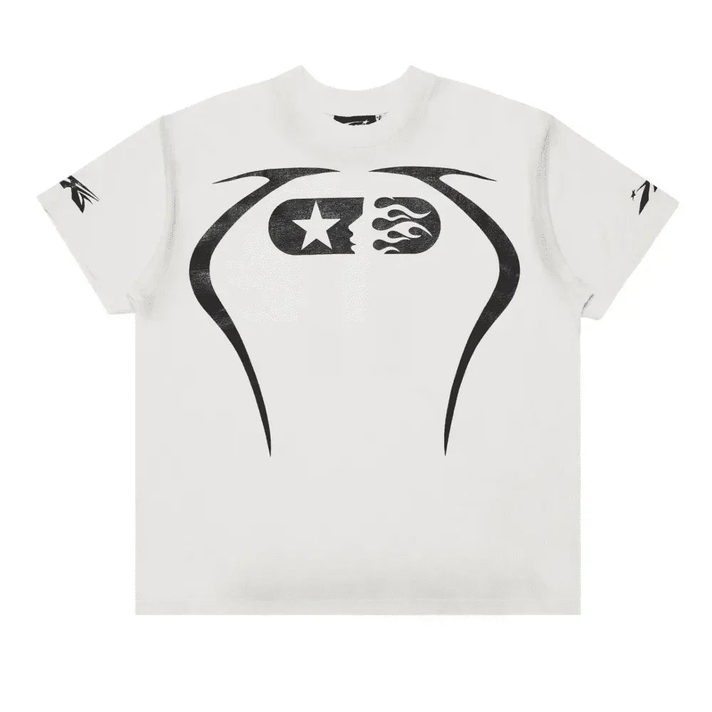 Hellstar Warm Up T-Shirt White - AFV Clothes