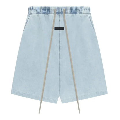 Fear of God Essentials Relaxed Short Light Washed Denim - AFV Clothes