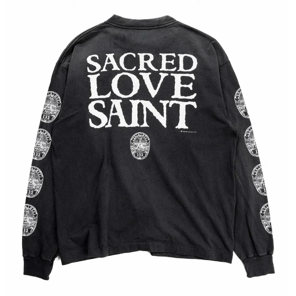 SAINT Mxxxxxx LS TEE / LOVE SAINT BLACK 