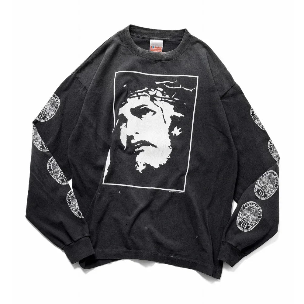 SAINT Mxxxxxx LS TEE / LOVE SAINT BLACK 