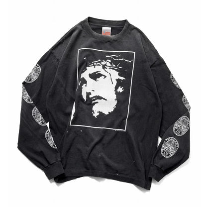 SAINT Mxxxxxx LS TEE / LOVE SAINT BLACK 