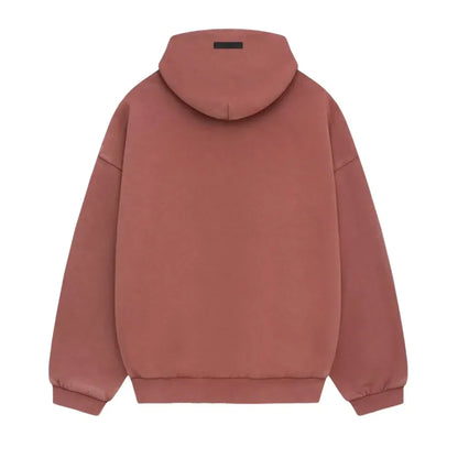 Fear of God Essentials Heavy Fleece Hoodie Crimson - AFV Clothes