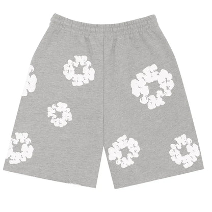 Denim Tears The Cotton Wreath Shorts Grey - AFV Clothes
