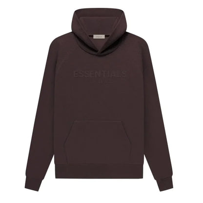 Fear Of God Essentials Waffle Raglan Hoodie Plum - AFV Clothes