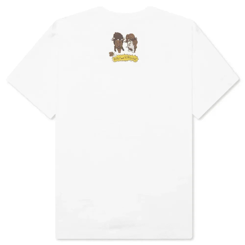 Saint Michael Holy and Virtuous T-Shirt White - AFV Clothes